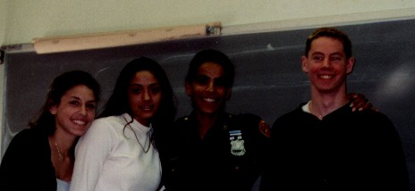 Diana, Cindy, Officer Garcia, and Russell